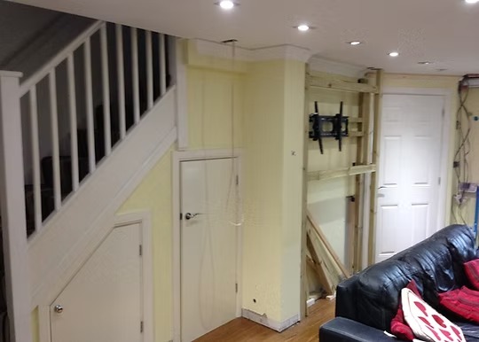 Construction work before