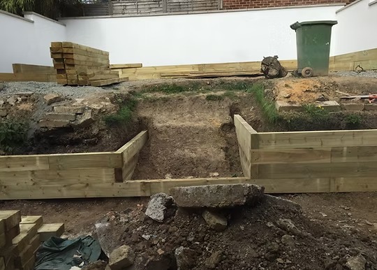 Before Fencing, Decking & Sleepers