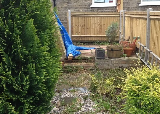 Soft Landscaping project 1, before work started