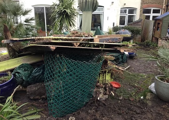 Decking project 1, before work started
