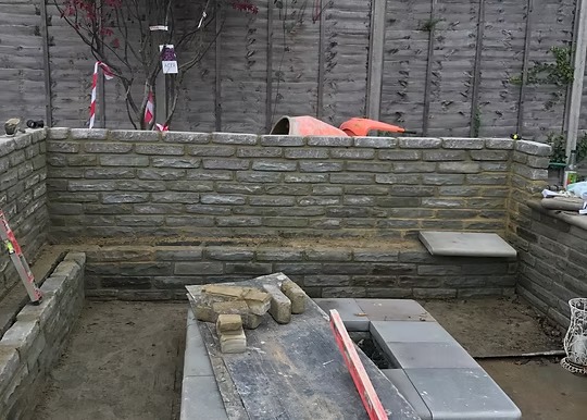 Hard Landscaping project 1, before work started
