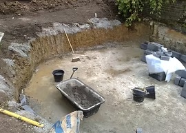 Pond Construction project 1, before work started